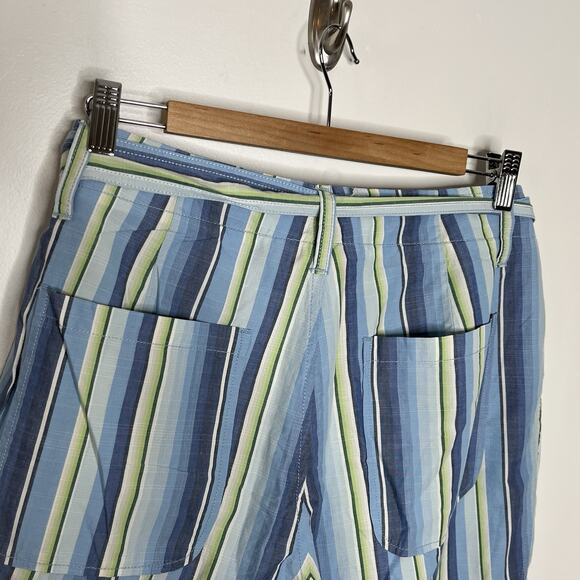 Vintage Y2K Tommy Hilfiger Striped Pants Womens Sz 12 Nautical Preppy Wide Leg - Picture 7 of 9